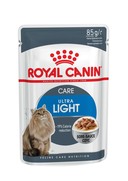 Фото Royal Canin Ultra Light - Роял Канин ультра лайт паучи для кошек склонных к полноте в соусе