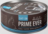Фото Prime Ever консервы для кошек Тунец с белой рыбой в желе 
