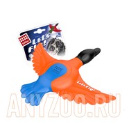 Фото GiGwi Гигви игрушка для собак Утка с пищалкой оранжево-синяя