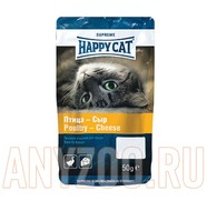 Фото Happy Cat - Хеппи Кет лакомство для кошек Птица/сыр