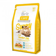 Фото Brit Care Sunny Beautiful Hair Брит сухой корм для длинношерстных кошек Лосось с рисом