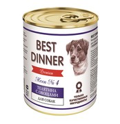 Фото Best Dinner Бест Диннер Меню Дог №4 Консервы с телятиной и овощами для взрослых собак