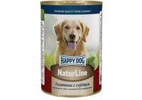 Фото Happy Dog Natur Line консервы для собак телятина с сердцем