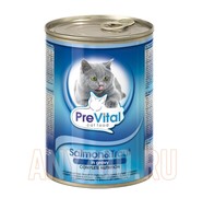 Фото Prevital Превитал консервы для взрослых кошек с лососем и форелью в соусе