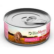 Фото BioMenu puppy Биоменю консервы для щенков Индейка 