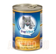 Фото Prevital Превитал консервы для взрослых кошек с кроликом, курицей и морковью в желе