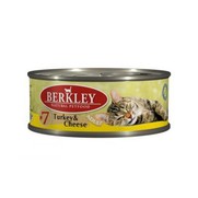 Фото Berkley Turkey & Cheese Adult Cat №7 Беркли Консервы для кошек Индейка с сыром №7