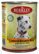 Фото Berkley Game & Brown Rice Adult Dog Беркли консервы для собак оленина с коричневым рисом