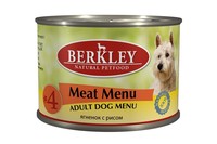 Фото Berkley Meat Adult Dog Menu №4 Беркли конс для собак №4 Ягненок с рисом