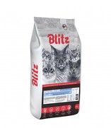 Фото Blitz Sterilised Sensitive сухой корм для взрослых стерилизованных кошек с Индейкой
