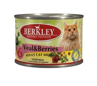 Фото Berkley Veal & Firest Berries №6 Беркли консервы для кошек телятина с лесными ягодами №6