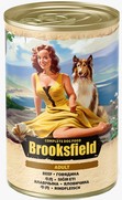 Фото Brooksfield Adult Dog консервированный корм для собак говядина с рисом