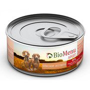 Фото BioMenu adult Биоменю консервы для собак Мясное ассорти 