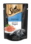 Фото Sheba Шеба паучи для кошек плежер лосось ломтики в соусе 