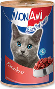 Фото МонАми консервы для кошек говядина в соусе