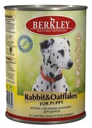 Фото Berkley Rabbit & Oatflakes Puppy Беркли консервы для щенков кролик с овсяными хлопьями