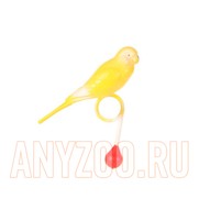 Фото Trixie Игрушка для птиц Пластиковый попугай с кольцом для жердочки