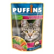 Фото Puffins Паффинс консервы для кошек Ягнёнок в желе