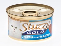 Фото Stuzzy Cat Gold Штуззи консервы для кошек кусочки тунца с кальмарами в собственном соку