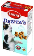 Фото Sanal- Санал Хрустящие Крокеты для ухода за полостью рта кошек + Вит.А,D,Е