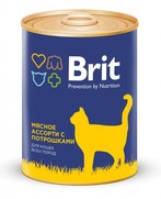 Фото Brit Брит консервы для кошек Мясное ассорти с потрошками