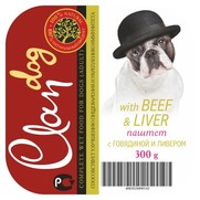Фото Clan консервы для собак паштет с говядиной и ливером