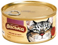Фото Васька консервы для кошек Мясное ассорти