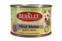 Фото Berkley Puppy №2 Meat Menu Puppy Lamb and Rice- Беркли консервы для щенков ягненок с рисом