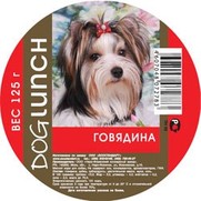 Фото Dog Lunch Дог Ланч консервы для собак крем-суфле Говядина с рубцом, ламистер