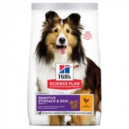 Фото Hill's SP Sensitive Stomach & Skin сухой корм для собак для здоровья кожи и пищеварения