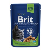 Фото Brit Premium Консервированный корм для взрослых стерилизованных кошек (пауч)