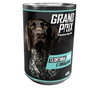 Фото Grand Prix консервы для собак нежное суфле телятина с овощами