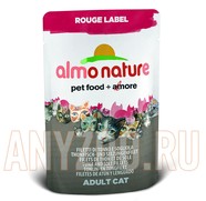 Фото Almo Nature Rouge label Tuna&Sole пауч для кошек с Тунцом и Камбалой