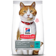 Фото Hill's SP Sterilised Cat Young Adult Tuna Сухой корм с тунцом для стерилизованных кошек до 7 лет