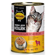 Фото Васька паучи для кошек кусочки в соусе с ягнёнком