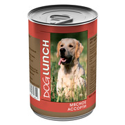 Фото Dog Lunch Дог Ланч консервы для собак Мясное ассорти в желе