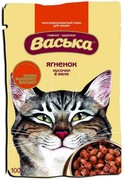 Фото Васька пауч для кошек Ягненок кусочки в желе