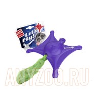 Фото GiGwi Гигви игрушка для собак Белка-летяга с пищалкой фиолетовая
