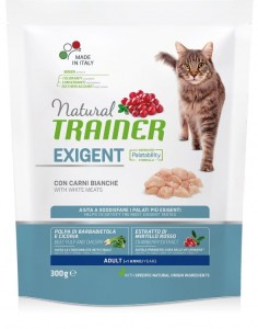 Купить Natural Trainer Exigent Корм со свежим  белым мясом для привередливых кошек 