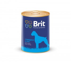 Купить Brit Beef & Rice - Брит консервы для собак говядина и рис 