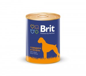 Купить Brit Red Meat & liver- брит консервы для собак говядина и печень 