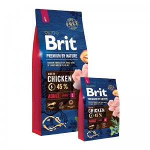 Купить Brit Premium by Nature Adult L Брит сухой корм для взрослых собак крупных пород 