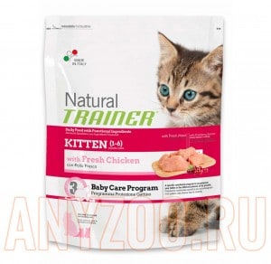 Купить Natural Trainer Kitten Сухой корм для котят от 1 до 6 месяцев 