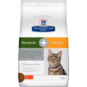 Купить Hill`s PD Metabolic+Urinary Stress Сухой корм для коррекции веса+урология для кошек 