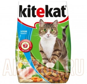 Купить Kitekat  Китикет сухой корм для кошек Улов Рыбака (Рыбное ассорти) 
