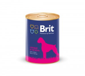 Купить Brit  Heart & Liver- Брит консервы для собак сердце и печень 