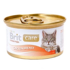 Купить Brit Care консервы для кошек куриная грудка 