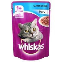 Купить Whiskas - Вискас пауч для кошек Желе с лососем 