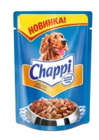 Купить Chappi Чаппи консервированный корм для собак Пауч Мясное изобилие 
