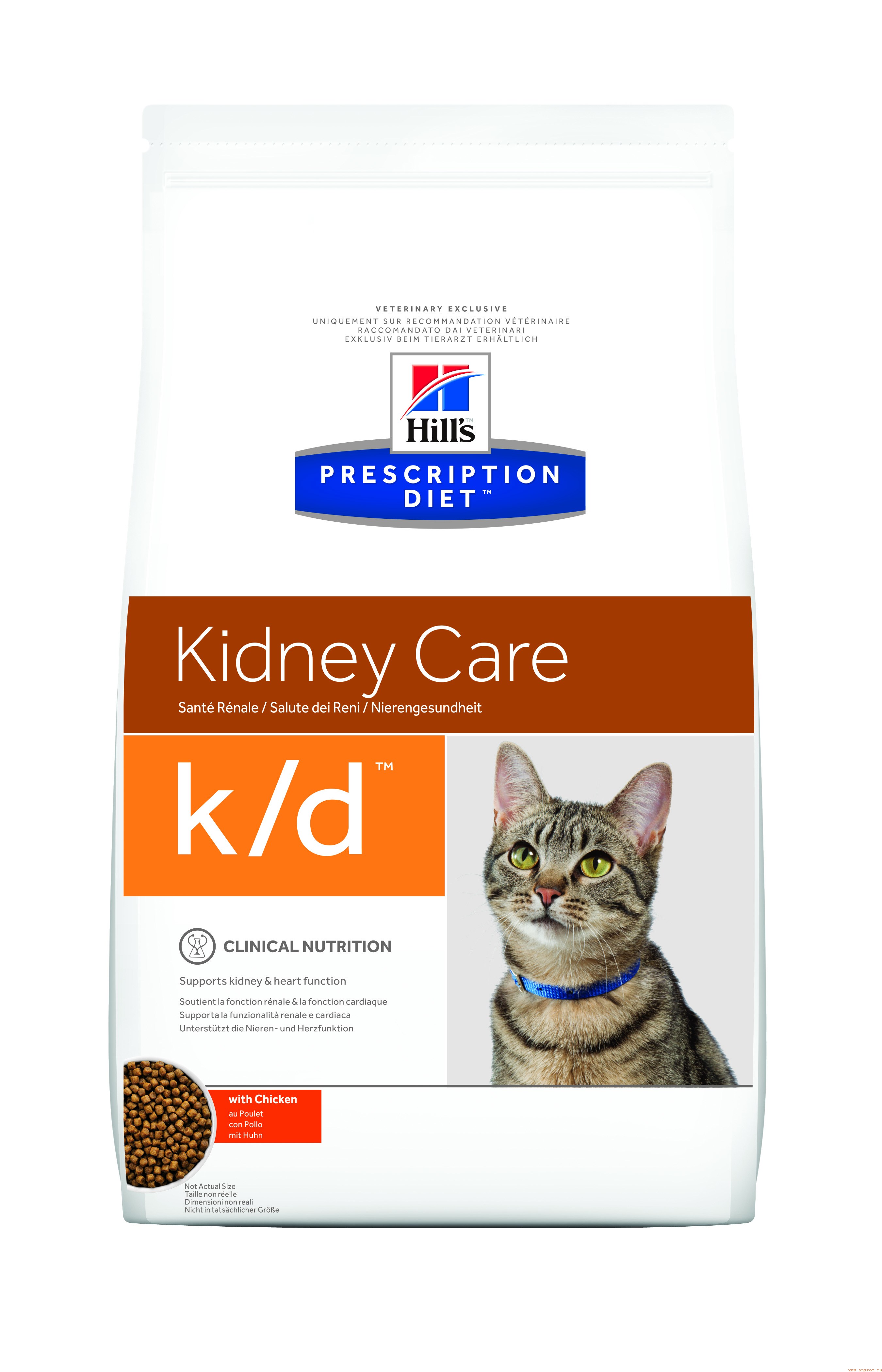 Купить Hill`s PD K/D Сухой корм при патологии почек для кошек 